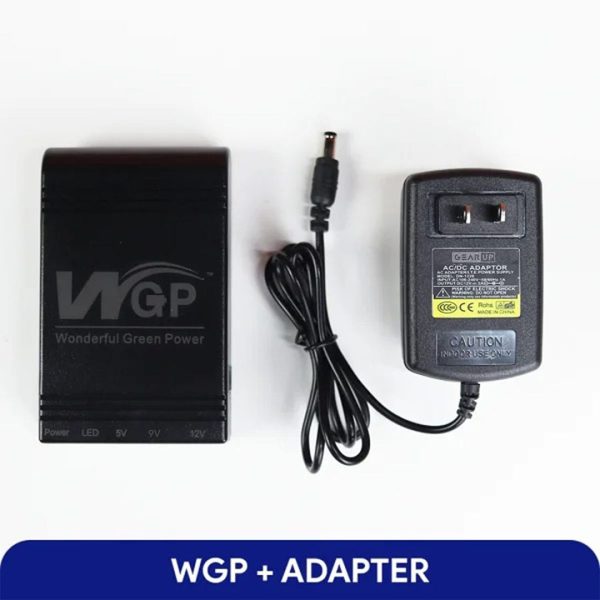 2024 NEW Model! WGP mini UPS 5/9/12V (10400mAh) + GearUP 12V/3A Adapter